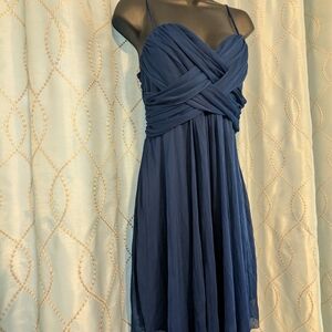 B Smart Elegant Blue Women's Dress